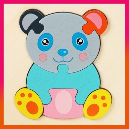 3 Sets Education Jigsaw Puzzle For Kids Panda