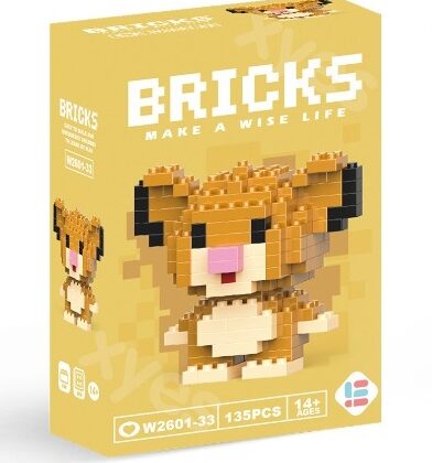 Cartoon Animal Building Block Simba