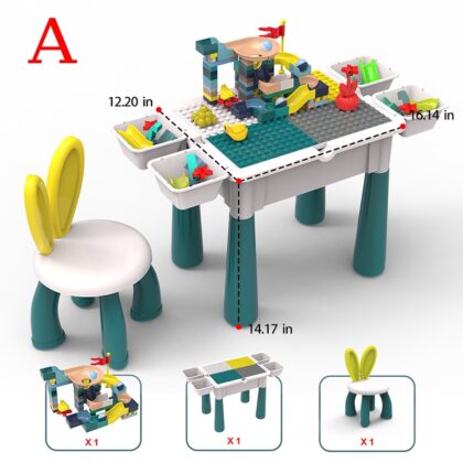 Big Building Blocks Table with Chair A
