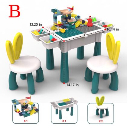 Big Building Blocks Table with Chairs B