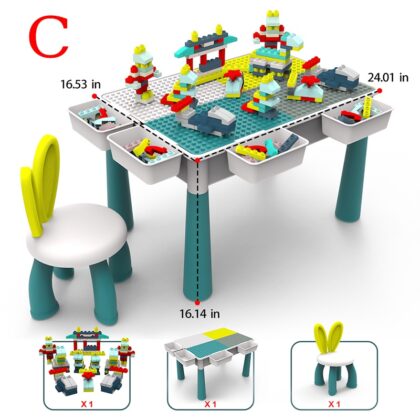 Big Building Blocks Table with Chair C