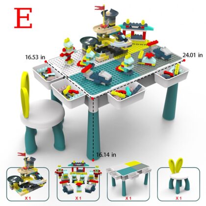 Big Building Blocks Table with Chair E