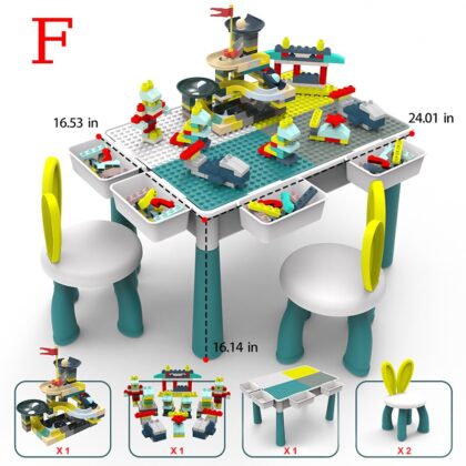 Big Building Blocks Table with Chairs F