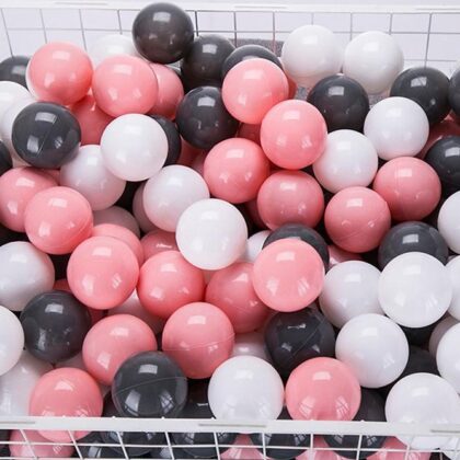 100pcs Water Pool Balls (Black, Pink, White)