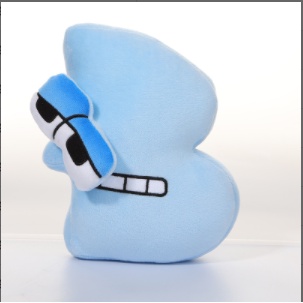 10 Pcs Alphabet Plush Doll B