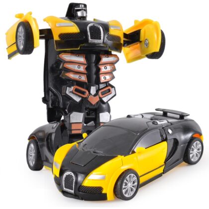 10 Pcs Transforming Toy Car (Yellow)