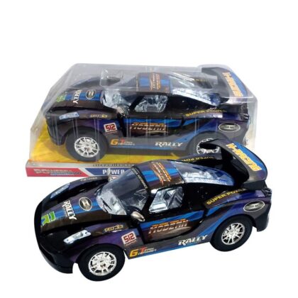 5 Pcs Toy Wonderland Black and Blue Friction Sports Car