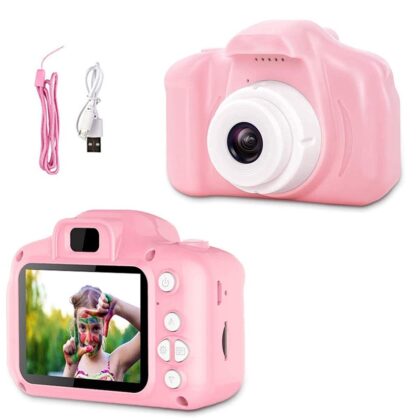 5 Pcs Mini Digital Camera Toy for Kids (Pink)