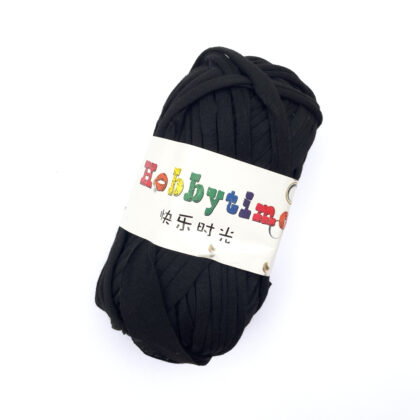5 Rolls T-shirt Fabric Yarn (Black)