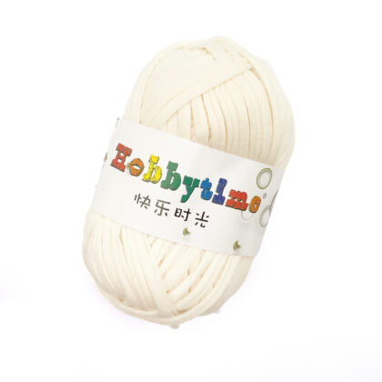 5 Rolls T-shirt Fabric Yarn (Off White)