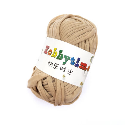 5 Rolls T-shirt Fabric Yarn (Light Tan)