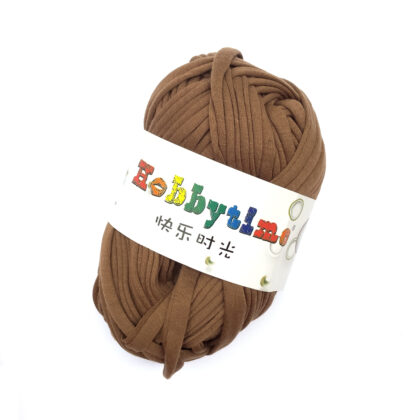 5 Rolls T-shirt Fabric Yarn (Coffee)