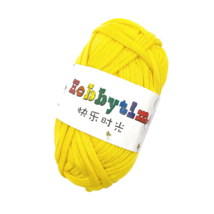 5 Rolls T-shirt Fabric Yarn (Bright Yellow)