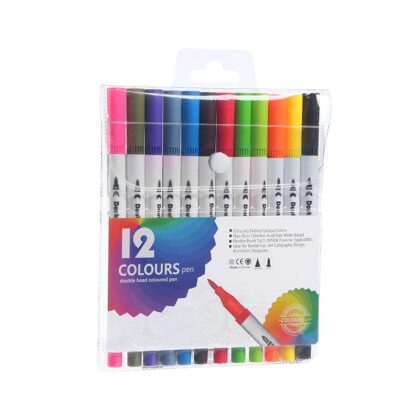 5 Sets Watercolor Brush Calligraphy Pen 12 Pcs