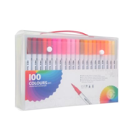 5 Sets Watercolor Brush Calligraphy Pen 100 Pcs