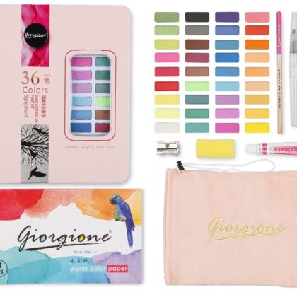 10 Sets Giorgione Watercolor Paint 36 Colors (Pink)