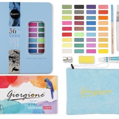 10 Sets Giorgione Watercolor Paint 36 Colors (Blue)