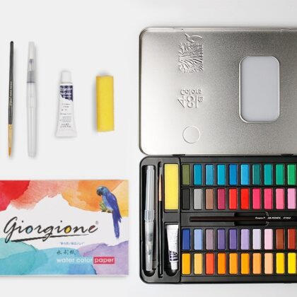 10 Sets Giorgione Watercolor Paint 48 Colors (Black)