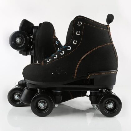 4-Wheel Roller Skates (Black) EU Size 39